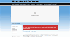 Desktop Screenshot of generatorsbw.com
